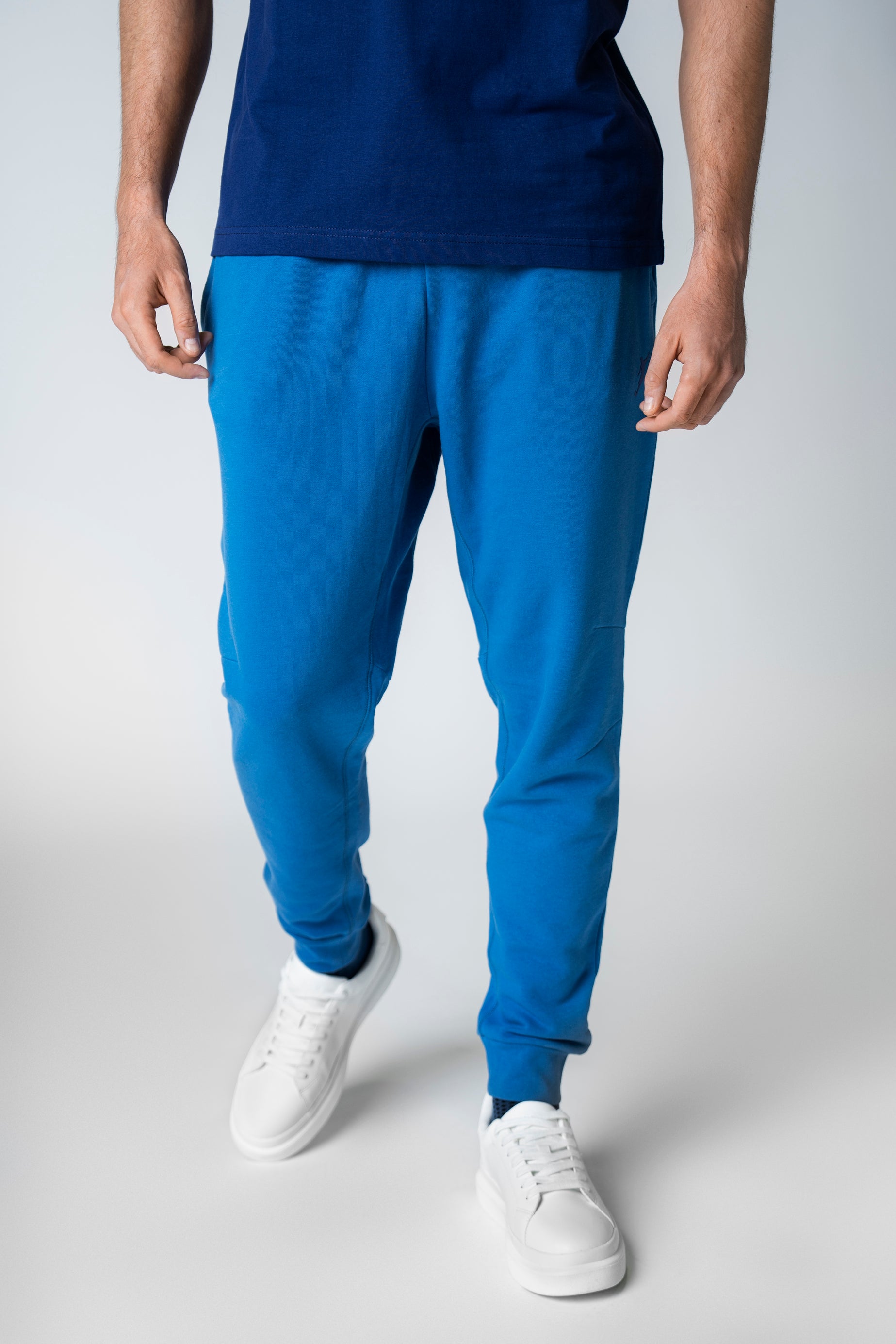 Collection of Basic Jogger Pants Blue in a gallery layout